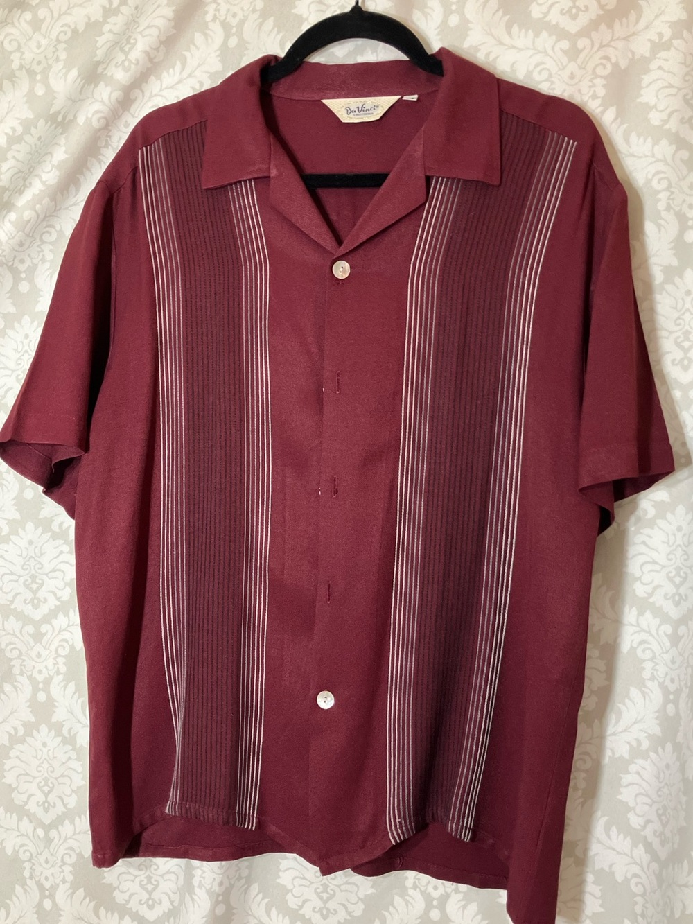 Vintage “Da Vinci of California” Bowling Shirt M